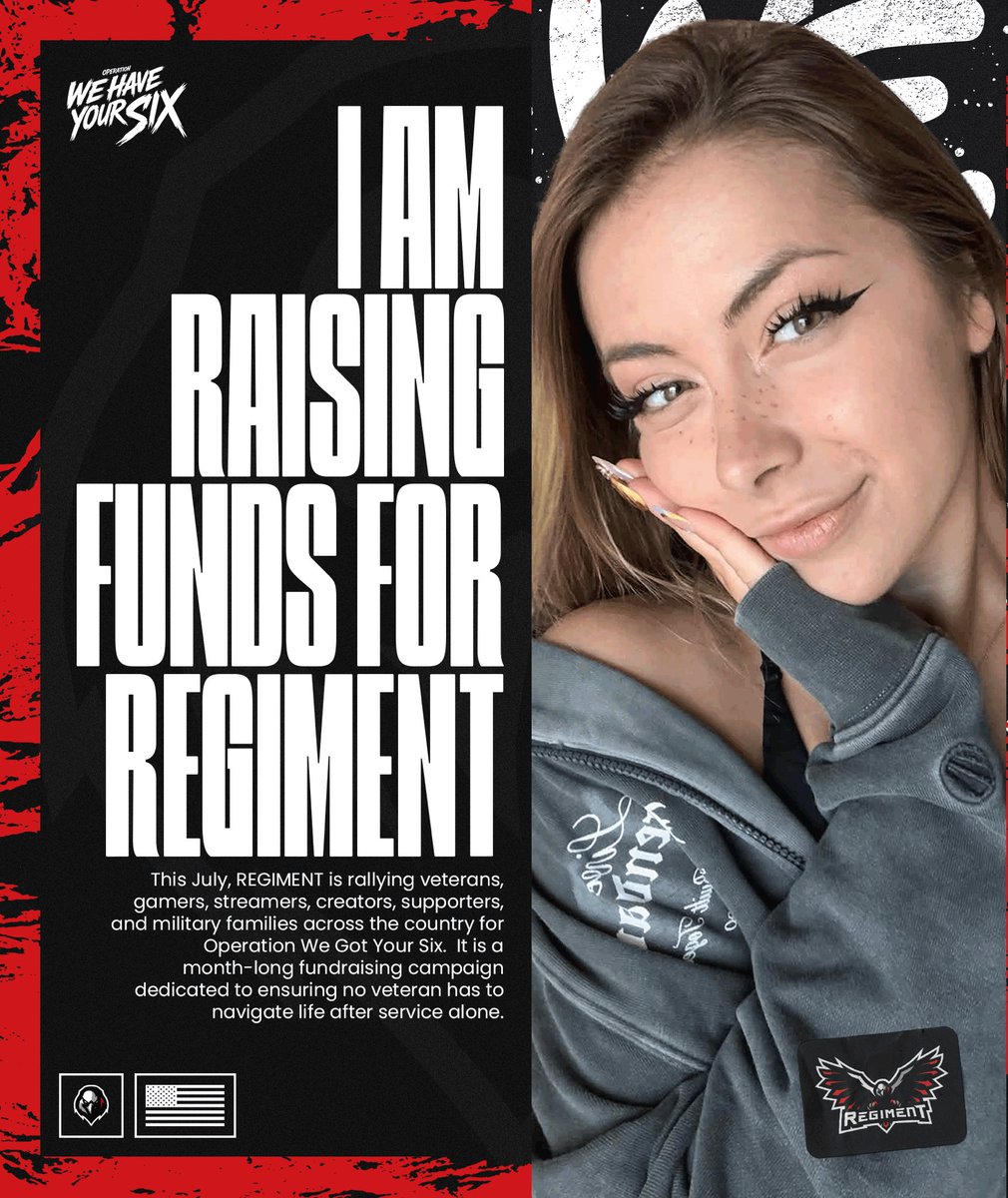 SHORTYPlE's tweet photo. I’m SO excited to announce that for the entire month of July I’m partnering with @RegimentGG to raise money for Veterans mental health! 

If we raise enough I can help build a custom pc for a Vet 🤍

Hopefully we can change some lives!! 

 🔗https://t.co/XTCcj6IkNp https://t.co/j0HfDyhKvh