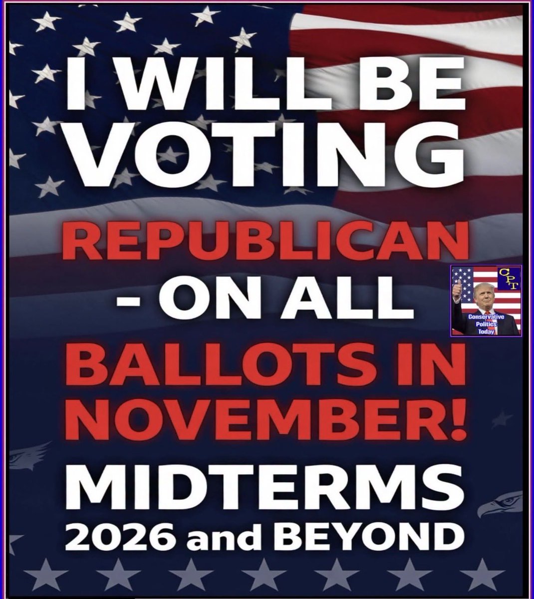 Sunkized01's tweet photo. Who else is voting Republican in 2026 and beyond??  🙏🏻🇺🇸🇺🇸❤️🤍💙 https://t.co/ZHfXJXNENx