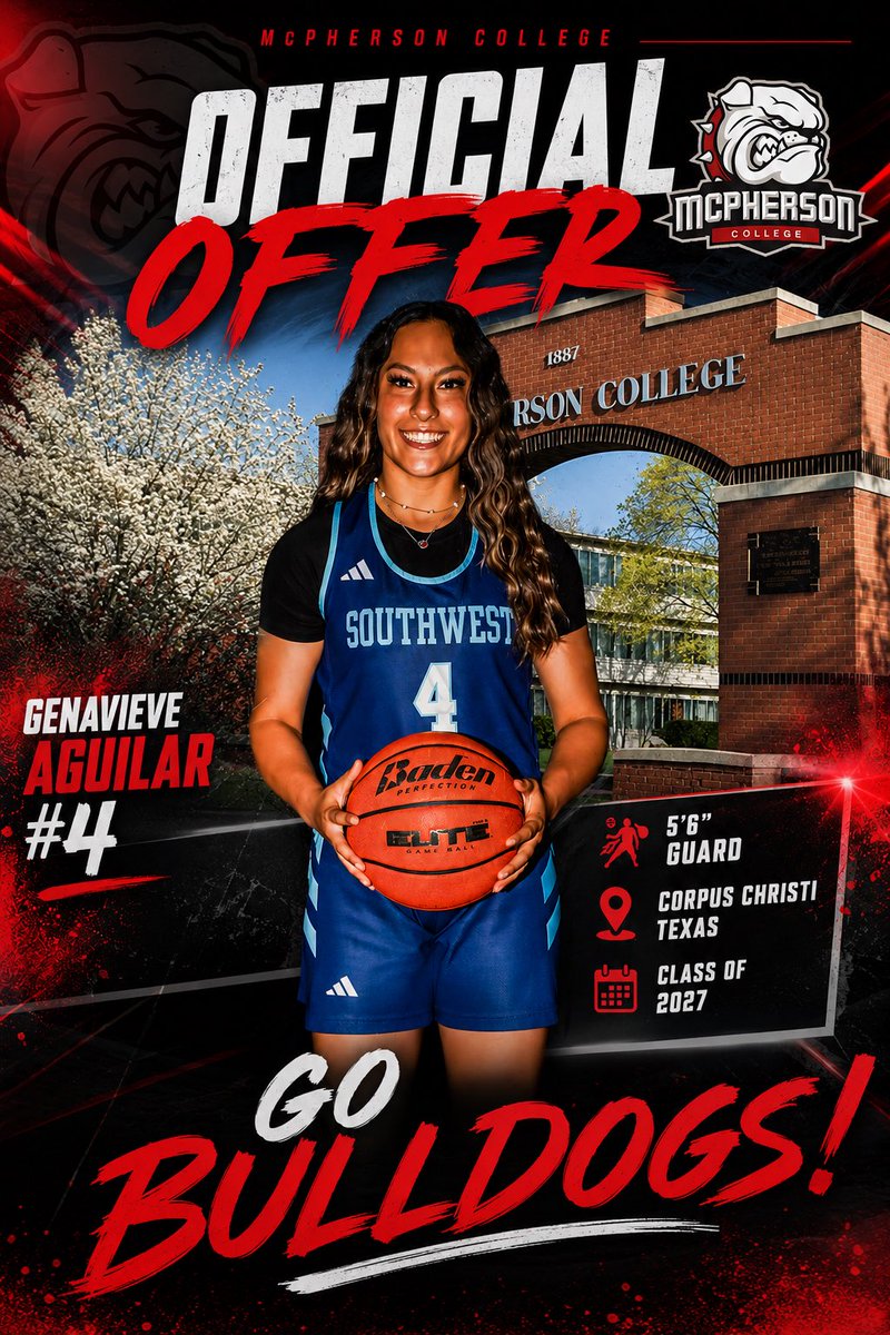 Gena_Aguilar27's tweet photo. I am grateful to have received an offer to play at @MacBulldogsWBB! Thank you to Coach Moorehead, Coach Brown and Coach Angelina for believing in what I can do! Looking forward to staying in touch! @CoachRamLopezJr @SW_Select3SSB @ellis_brycen @coach_clark512 @FBGirlsBball https://t.co/36w2J3csT5
