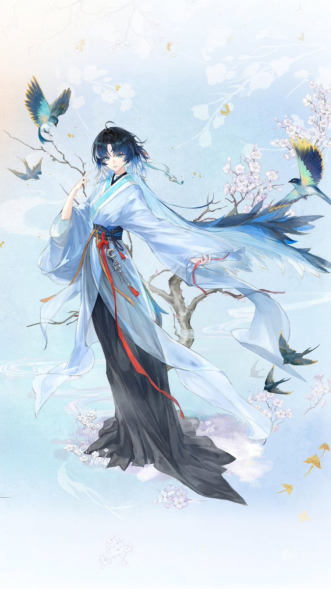 DailyDoseofWuWa's tweet photo. Yangyang &amp; Suisui | 4k Mobile Wallpaper
Mysterious Bird Painting https://t.co/6fgpblRh2i