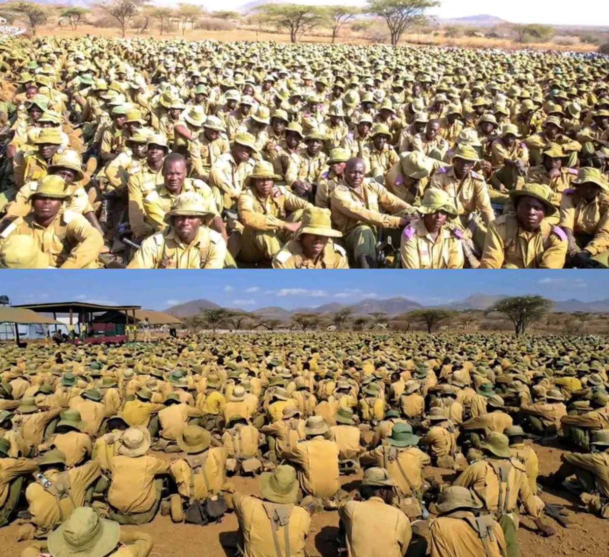 Goddie_Ke's tweet photo. Hundreds of police recruits in Igembe North, Meru https://t.co/vXC7wdsBVu