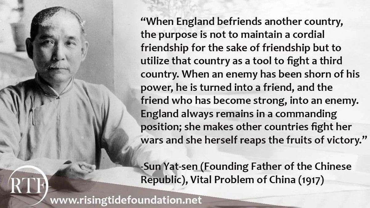 BulletAntimony's tweet photo. @MuricanOriental They want a united cooperative white sphere (America, Canada, UK, Australia, Europe) while East Asians are fighting and killing each other. 

It's why they (pretend) to like Japan because Japan is (currently) their useful tool against China. https://t.co/BSFGYYzqww