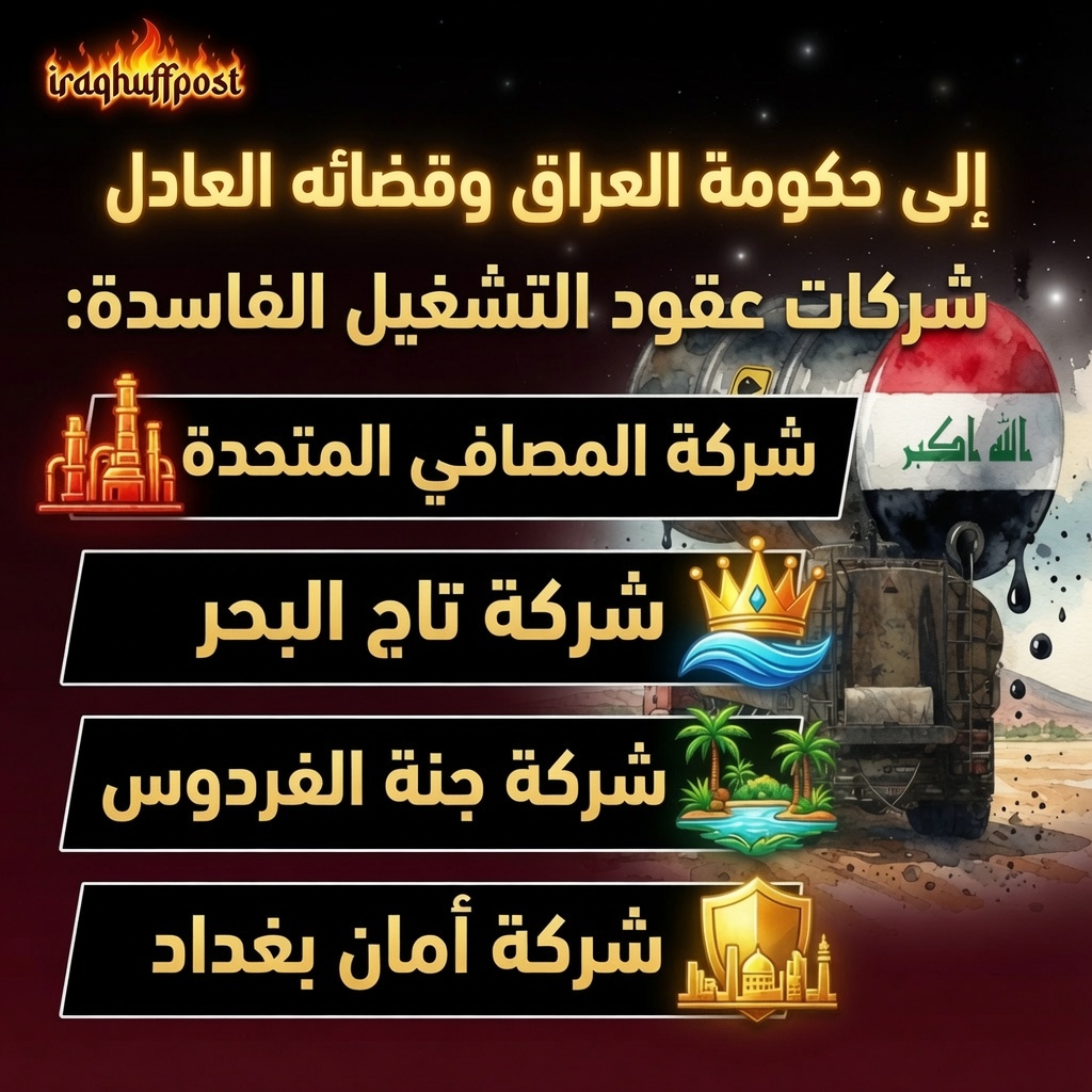 iraqhuffpost's tweet photo. إلى حكومة العراق وقضائه العادل: 4 شركات تحوّل وقود البواخر إلى نفط خام للتصدير .. “بنكر وهمي”.. وعقود تشغيل تهرّب النفط العراقي

هف بوست عراقي (hpi)(الحقيقة بلا فلتر 🔥):

💎 المنصة: https://t.co/Hbn5JkmoH6 https://t.co/ECuSJzxAD1