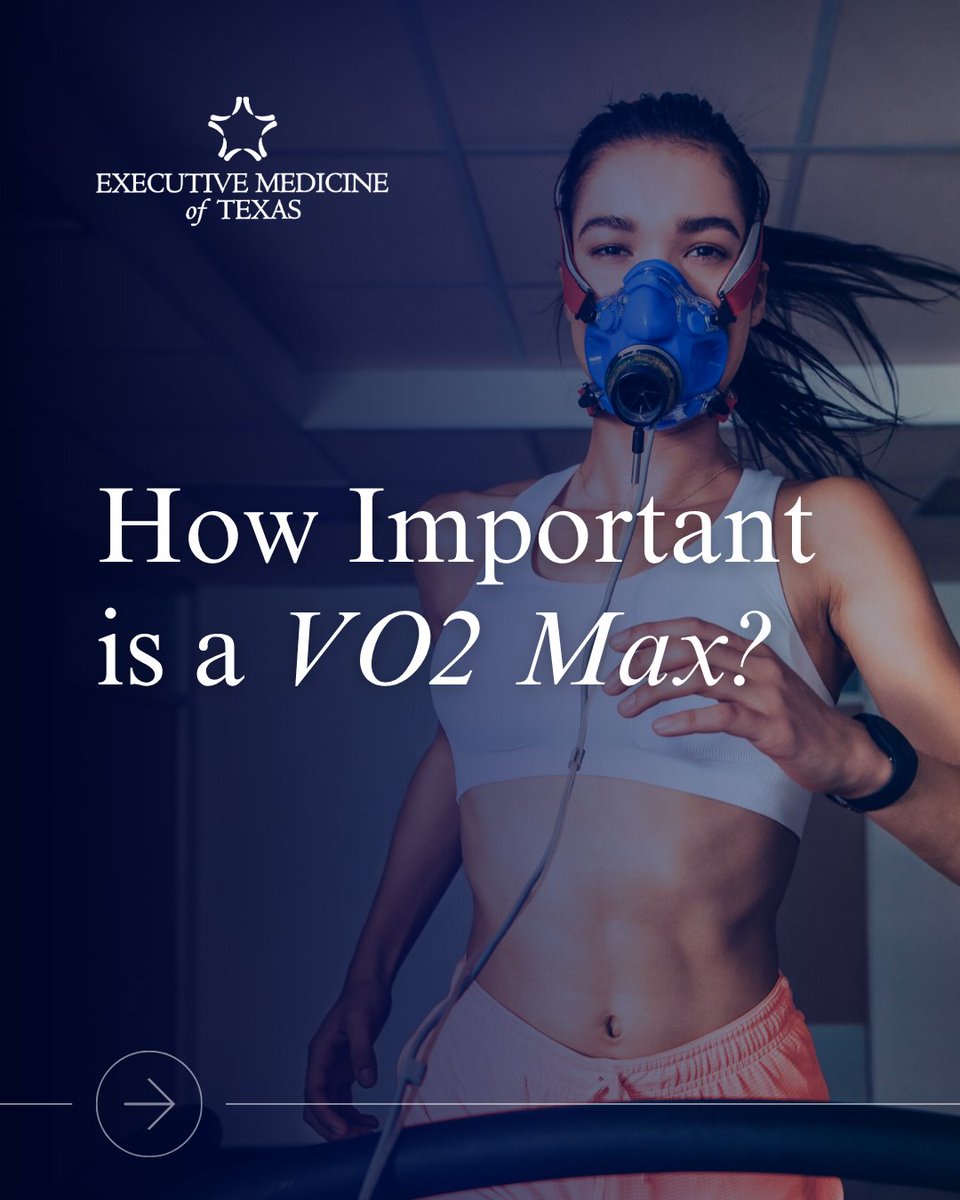 ExecMed's tweet photo. 💪 Your VO2 Max reveals your cardiovascular fitness & disease risk. Higher scores = better heart health, lower disease risk & longer life. 🫀 We don't just test it—we create a personalized plan to optimize your wellness. 📊 #VO2Max #HeartHealth #PreventativeMedicine https://t.co/xTroFpevhq
