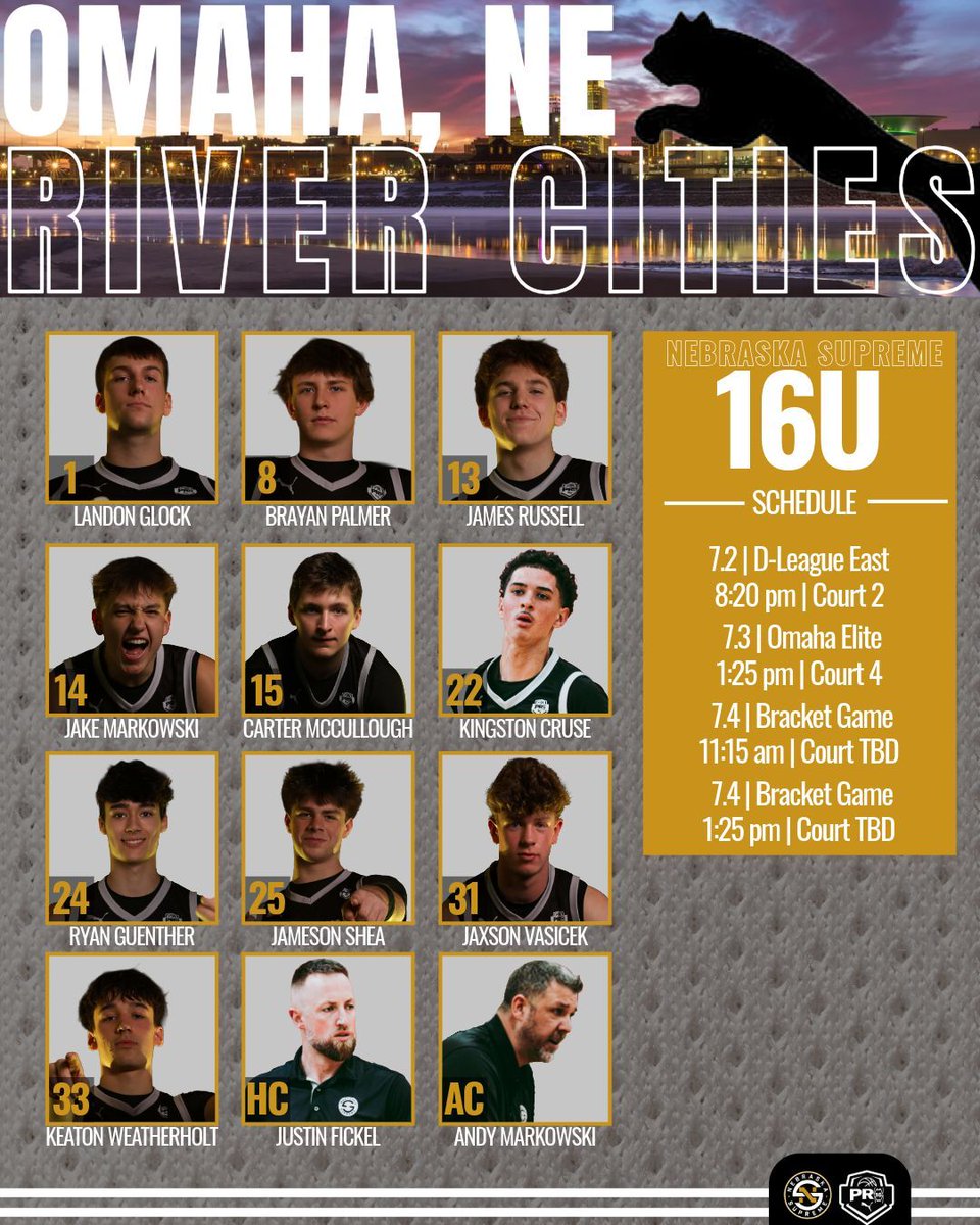 NebraskaSupreme's tweet photo. River Cities: Nebraska Supreme Boys

#SupremeFamily | #RiverCities https://t.co/KOYjzFEzDU