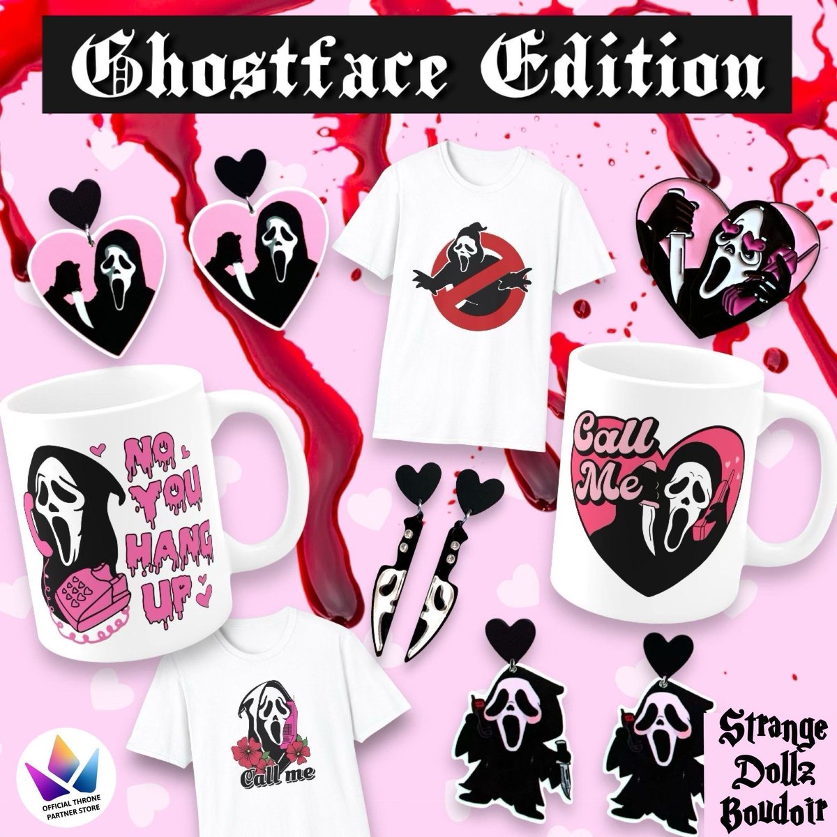 StrangeDollz's tweet photo. 💕🔪 #Ghostface invasion in our shop ! Available here : https://t.co/V9ND4uJ4Qr 🎁👑 Or add to your #Throne wishlist as we are a partner store : https://t.co/oK8Ds0R18e🎁 #halloween #scream #horrormovies https://t.co/BAtXBuoQjJ