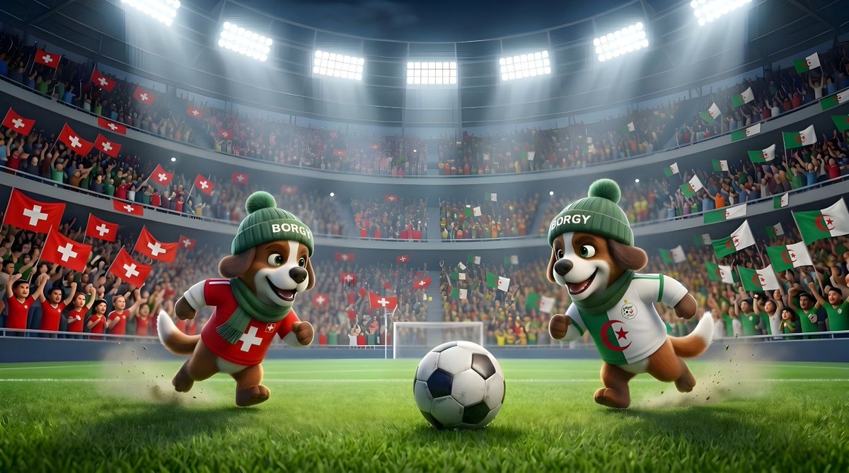 BorgyMeme's tweet photo. ⚽🏔️ ROUND OF 32 🏔️⚽

A place in the Round of 16 is on the line.

❤️ Switzerland 🆚 🤍 Algeria

Switzerland has been one of the tournament's most consistent teams so far, but the knockout stage is where every mistake can be fatal.

Algeria has shown resilience throughout the group stage and now has the chance to pull off a memorable upset.

Who will keep the dream alive?

❤️ Switzerland
🤍 Algeria
🤝 Draw after 90 minutes

Drop your prediction and scoreline below 👇

🏆 Every prediction counts in the Borgy World Cup Predictions Contest!