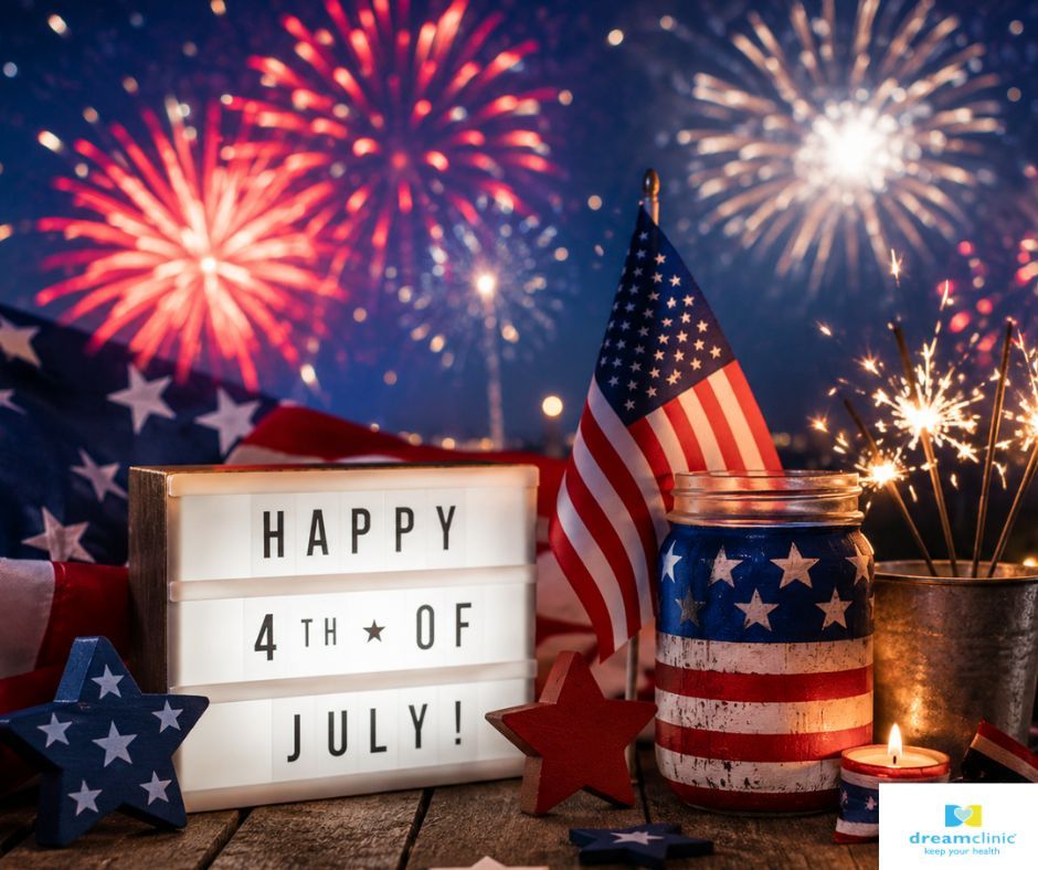dreamclinic's tweet photo. We will be closed on Saturday, July 4th in observance of Independence Day. We will reopen on Sunday, July 5th and look forward to seeing you then!

Wishing everyone a safe and happy Fourth of July! 🎆✨ What are your plans for the 4th? Tell us below! https://t.co/4VA29ajTzR