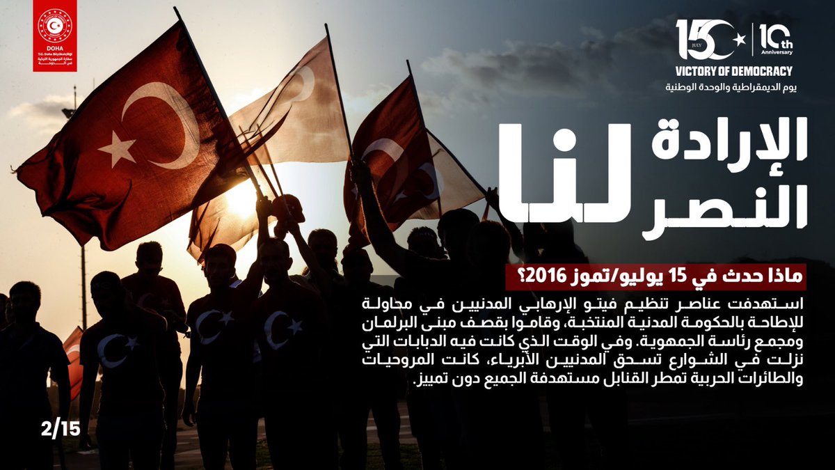TC_DohaBE's tweet photo. İrade Bizim Zafer Bizim

الإرادة لنا!
النصر لنا!

Victory of Türkiye https://t.co/3KQCpMD8rz