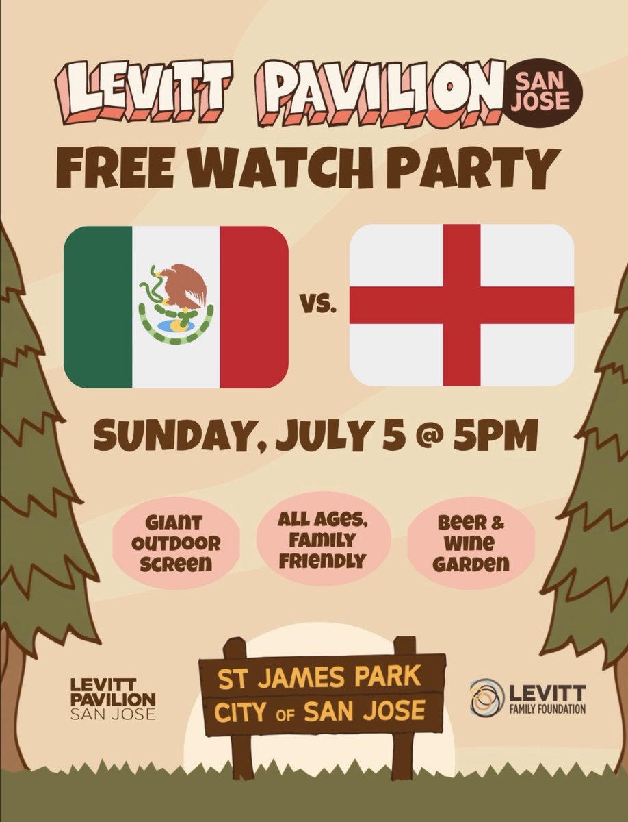 contentmag's tweet photo. Sunday, July 5, 2026, 1:30-4:45p
St. James Park - San Jose
Free Concert

Levitt Pavilion San Jose
The Altons
Andre Cruz &amp; the Black Diamond Rhythm Band
Universal Grammar

Learn more:
https://t.co/g2eHKtAJJQ
(Link in Profile) https://t.co/Dpc8vqJJpc