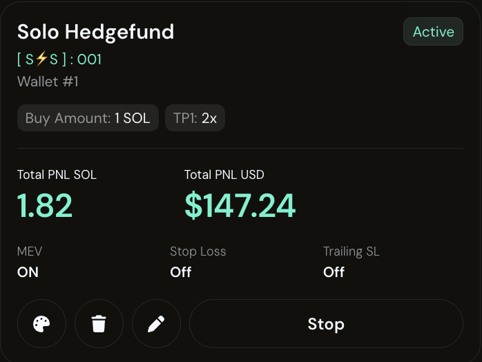 brwnpb's tweet photo. I was on a call 2 hours ago sharing my screen showcasing how the product works

did an example setup and activated the AutoTrader

continued w/ my day then remembered this thing was running

I come back 2h later it's made someones daily salary for me, even using tiny buy size https://t.co/faZmYmIhn9