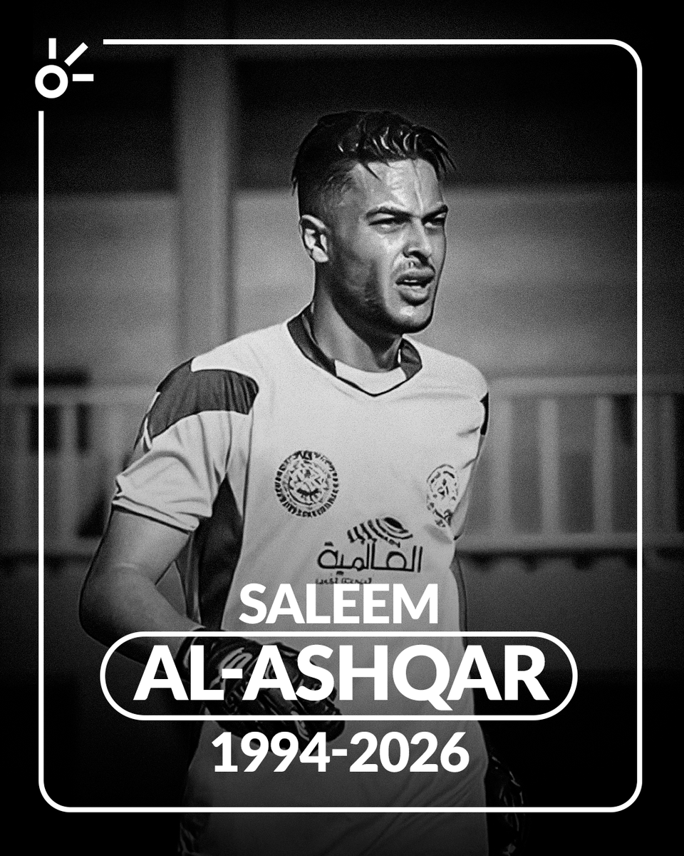 ClaroSports's tweet photo. DESCANSE EN PAZ😮‍💨🕊️⚽

El fútbol palestino está de luto. Falleció el arquero Saleem Al-Ashqar, de 32 años, tras un tiroteo ocurrido en el sur de Gaza, según informaron el Club Deportivo Palestino, la Asociación Palestina de Futbol y la agencia WAFA.
La noticia conmueve aún más al conocerse que se había casado hace apenas cinco meses y que esperaba a su primer hijo junto a su esposa.