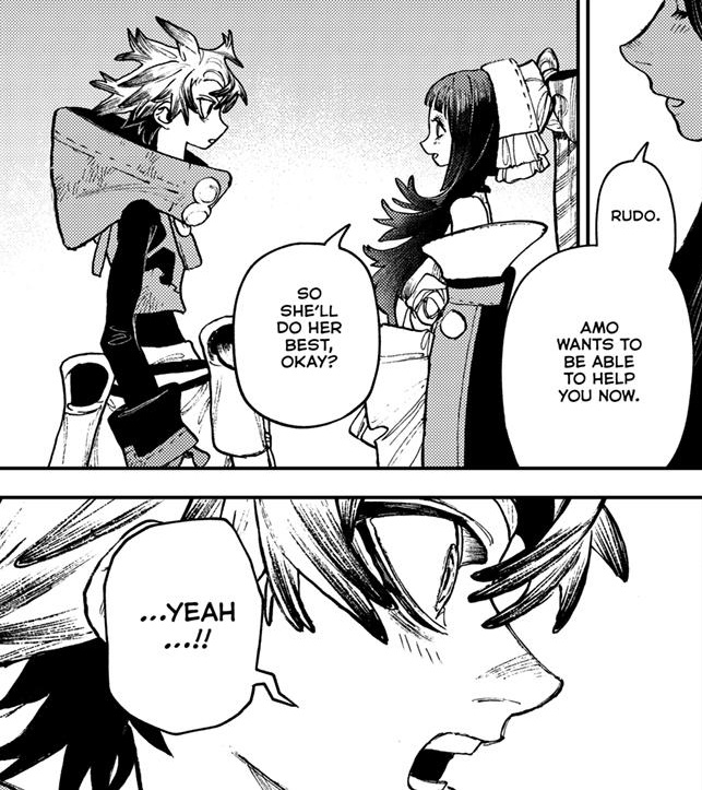 15lattiya's tweet photo. This will forever be one of my favourite gachia panels. Look how cute Rudo is here https://t.co/58bzVctwBd