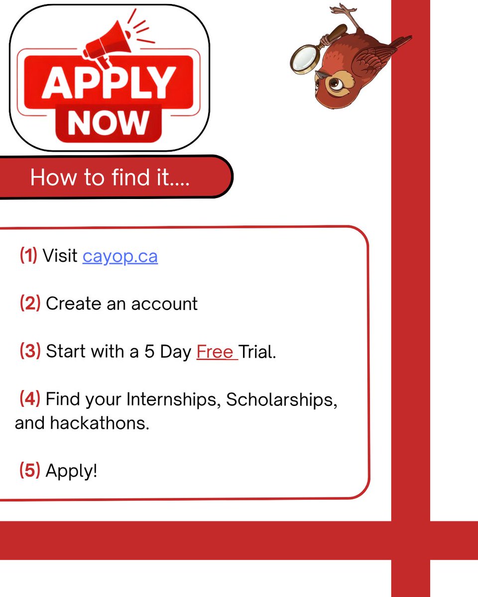cayopofficial's tweet photo. #CAYOP#Internships#Scholarship#Hackathons https://t.co/rFyc4JMUAi