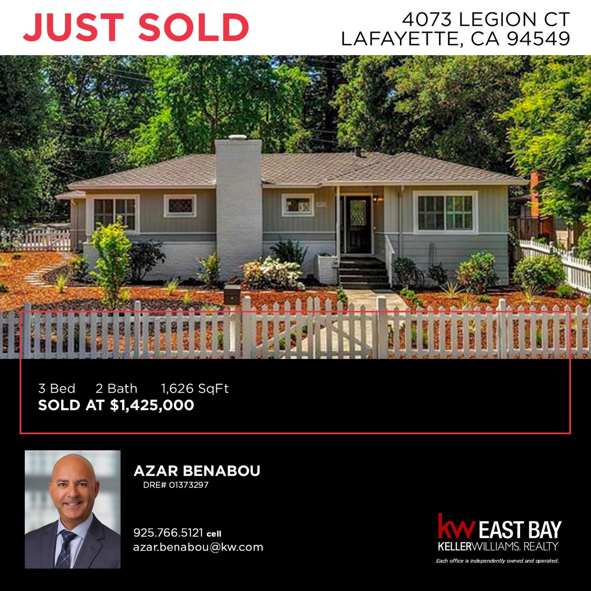 kweastbay's tweet photo. 4073 Legion Ct, Lafayette, CA 94549- Just Sold by Azar Benabou!

#kellerwilliams #bayarearealestate #bayarearealtor https://t.co/bOs6ySOhqH