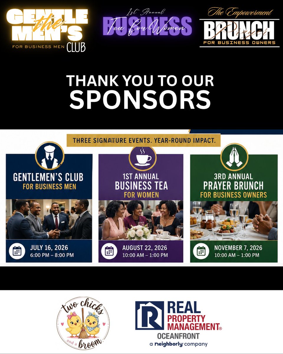 BantuCola's tweet photo. π THANK YOU TO OUR SPONSORS! π
Thank you for believing in the power of entrepreneurship, leadership, and economic empowerment.
#ThankYouSponsors #Bantucola #CommunityPartners #BusinessGrowth #EconomicEmpowerment #SupportSmallBusiness #StrongerTogether https://t.co/NGz9kpWLkP