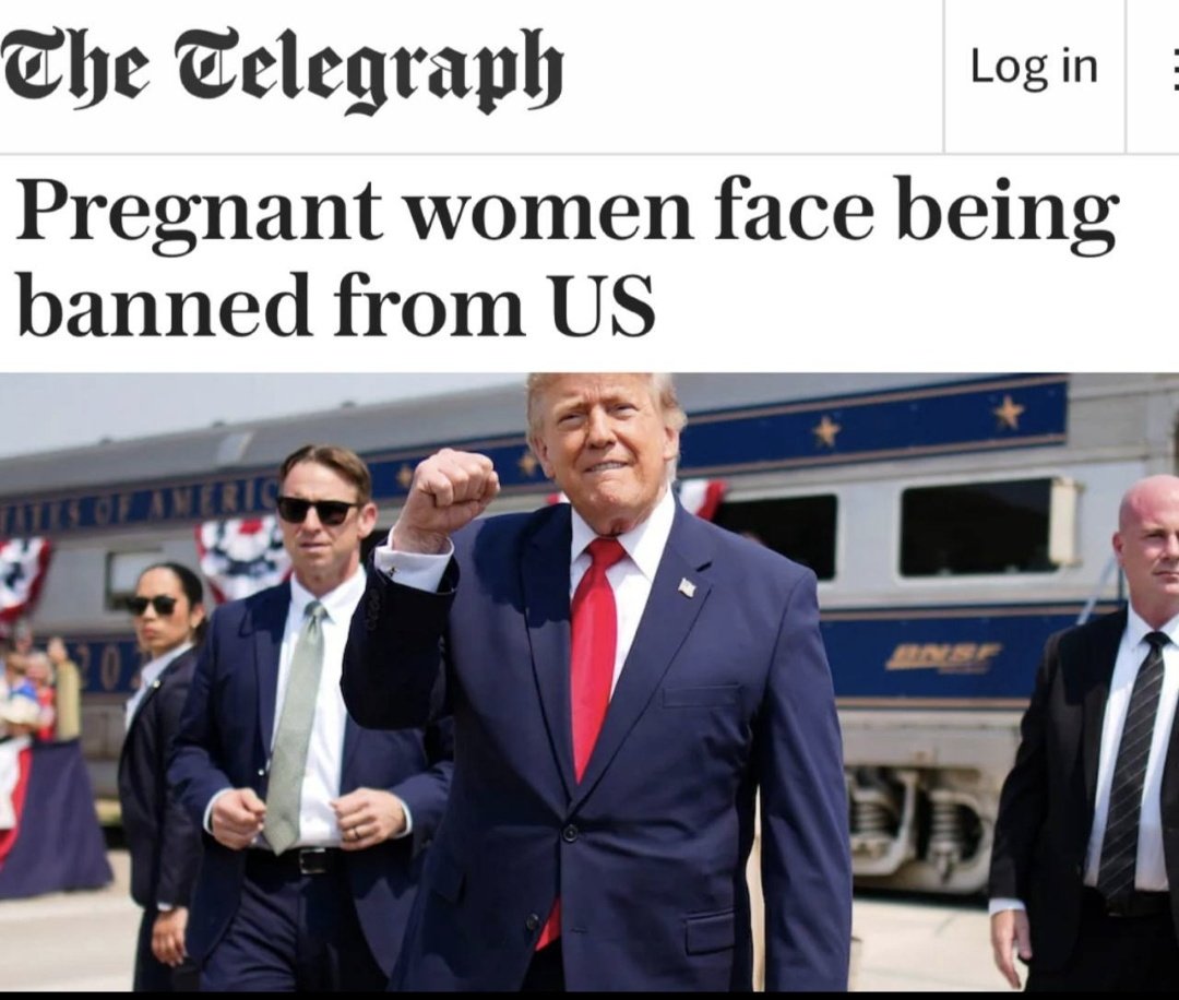 LMA258's tweet photo. Die USA werden schwangeren Frauen ohne amerikanische Staatsbürgerschaft die Einreise verweigern. 

Trump will so Ausländerinnen verbieten, in fortgeschrittener Schwangerschaft in die USA zu reisen, um ihren Kindern die Staatsbürgerschaft zu sichern. https://t.co/FgUvB3ElaV