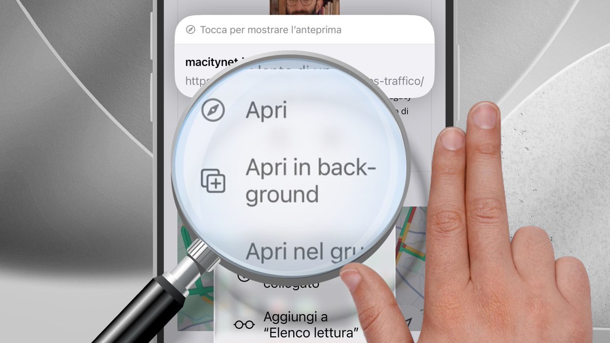 macitynet's tweet photo. Come aprire i link in background su Safari di iPhone e il trucco delle due dita https://t.co/oIc5LukZeI https://t.co/02p8OqhMcE