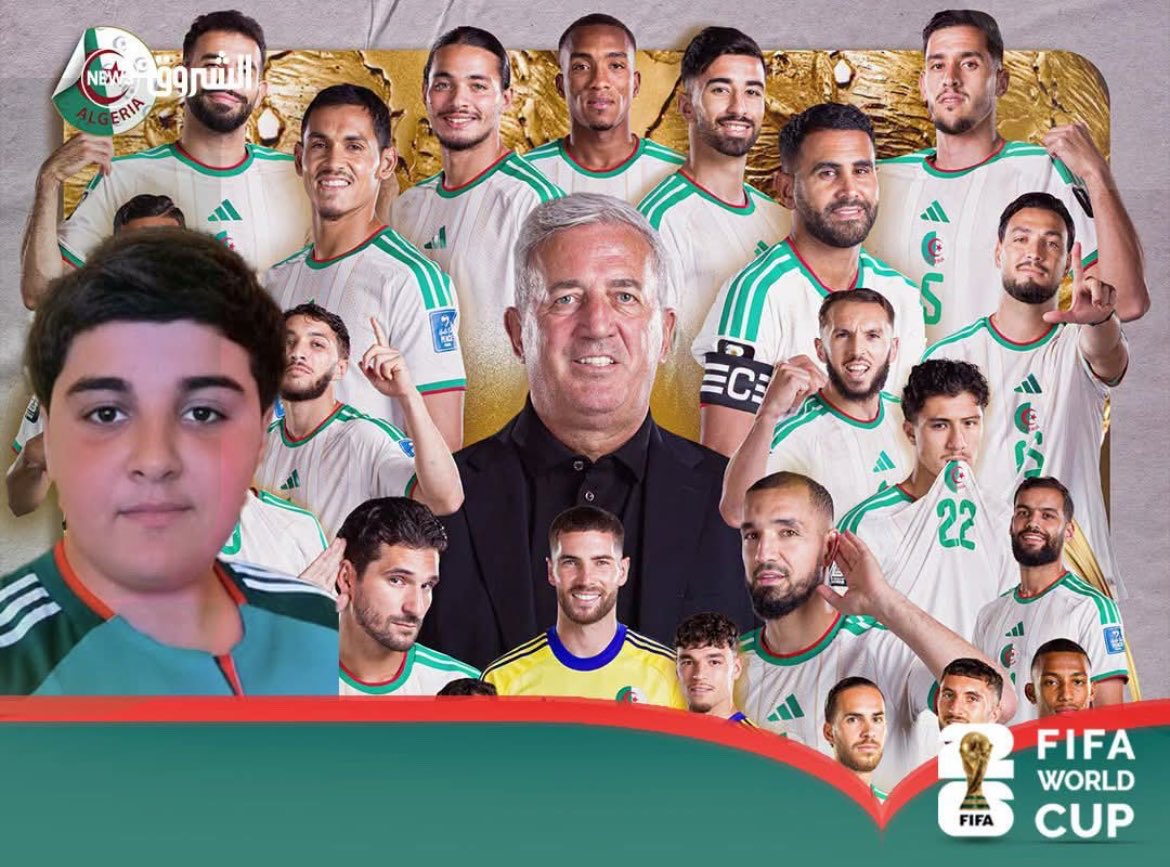 AlgerianFooty's tweet photo. 🚨🇩🇿 BREAKING; Algeria squad request to meet Wassim before kick-off against Switzerland.

Wassim will be in the dressing room. [@echoroukonline] https://t.co/ewMTZsJf3W