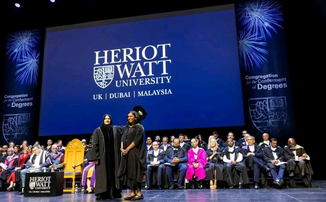 omwambaKE's tweet photo. President William Ruto and First Lady Rachel Ruto attended their daughter Cullie Ruto's graduation ceremony in Heriot-Watt University in Edinburgh, Scotland. 
She graduated with a Bachelor of Arts degree in Interior Architecture. https://t.co/Or52U4TTdu