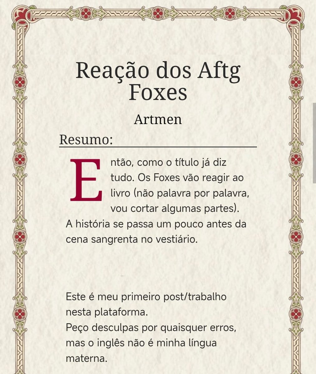 aftgdrismos's tweet photo. Eu tenho duas que gosto e já li/estou acompanhando, para mais estou colocando o link da tag

https://t.co/p3BBRjRsqG

https://t.co/U31WA8GncW

https://t.co/4Ge7m6Nn52 - Link da tag do ao3

- 🐓 https://t.co/5D7pHj2ovE