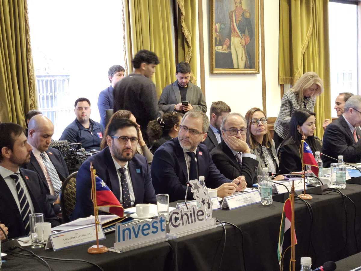 ProChile's tweet photo. @subrei_chile @Minrel_Chile "Chile puede convertirse en una plataforma estratégica para empresas emiratíes que buscan expandir su presencia en América Latina. Estamos convencidos de que aún hay un gran margen de crecimiento, no solo en comercio, sino también en inversión e innovación", Ignacio Fernández https://t.co/31OuShvb7e