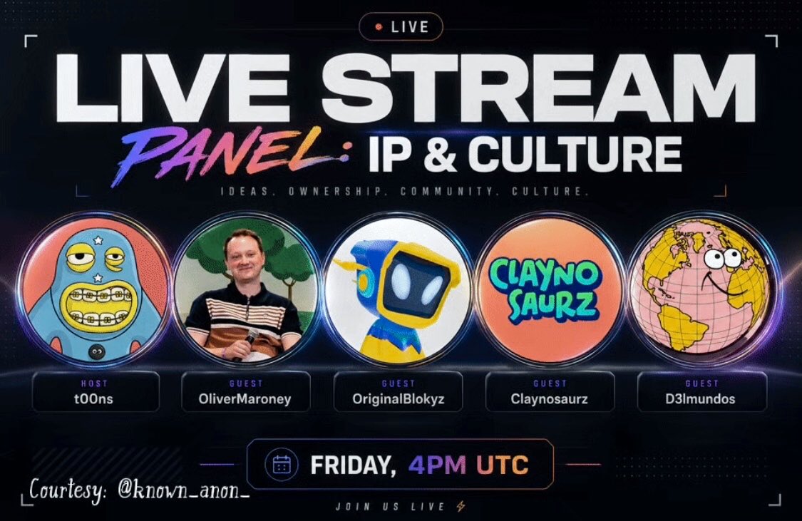 Known_Anon_'s tweet photo. Immediately I saw t00ns dr0p the w0rd ab0ut t0m0rr0w's stream, I had t0 run t0 the kitchen and c00k up a pr0per visual👨‍🍳
In case y0u haven't heard, this lineup is absurd. They're breaking d0wn h0w Web3 brands actually scale int0 culture vs staying just c0llecti0ns. 

Details 👇 https://t.co/KqMuiXFFNk