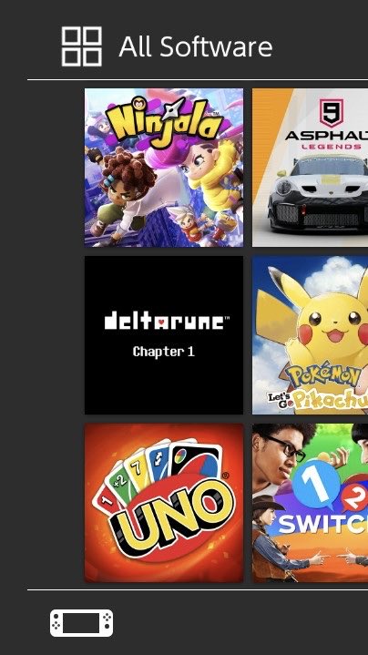 Ci_flowerr's tweet photo. I still have the old version of Deltarune without chapter 2 installed on my non-jailbroken Nintendo Switch because I had never let it update. https://t.co/KrsMkRRanI