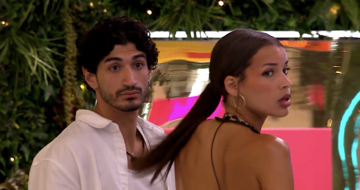 jeniusworld2's tweet photo. kayda can’t stand on any type of business… how have they already made up? #loveislandusa https://t.co/GMFCamLjbB