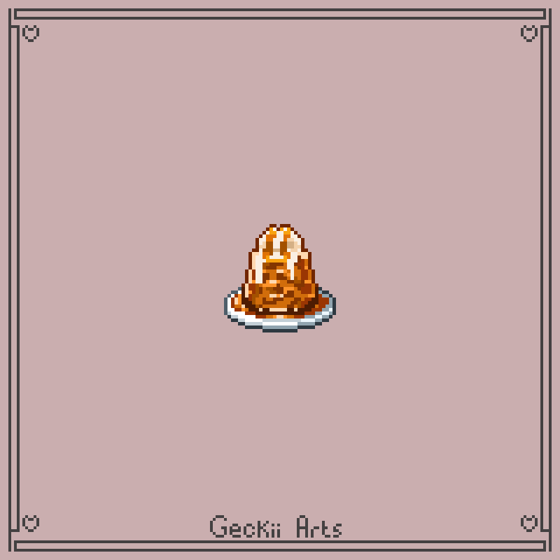 GeckiiArtsx's tweet photo. Sticky Toffee Pudding (32x32) 

#pixelart https://t.co/5dhGlz8hVv