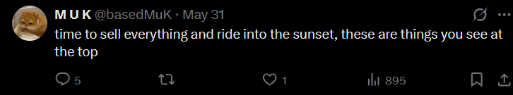 basedMuK's tweet photo. @ShortSeller https://t.co/WtWTVYy0tD Funny how this post marked his top... and I was there to point it out https://t.co/QR0a9cPobe