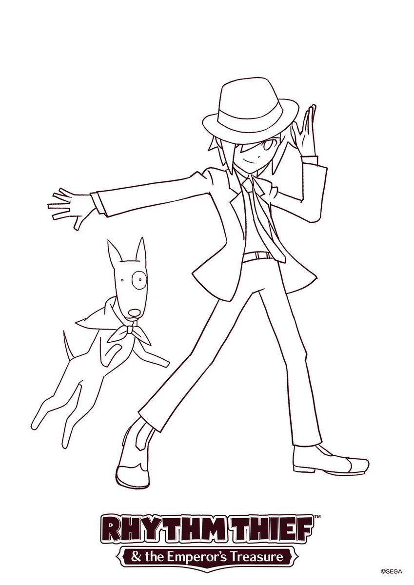 RadRhythmThief's tweet photo. Official Rhythm Thief Coloring Sheets https://t.co/nxTlAkl48T