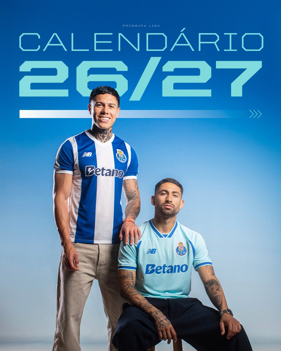 FCPorto's tweet photo. Calendário primeira liga 26/27 🔵⚪️ https://t.co/M3AWimHfvX