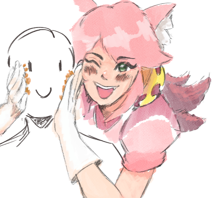 Not_Vascx's tweet photo. Pink Mew mew 

#deltarune #mewmew https://t.co/oAUHKIQxq0