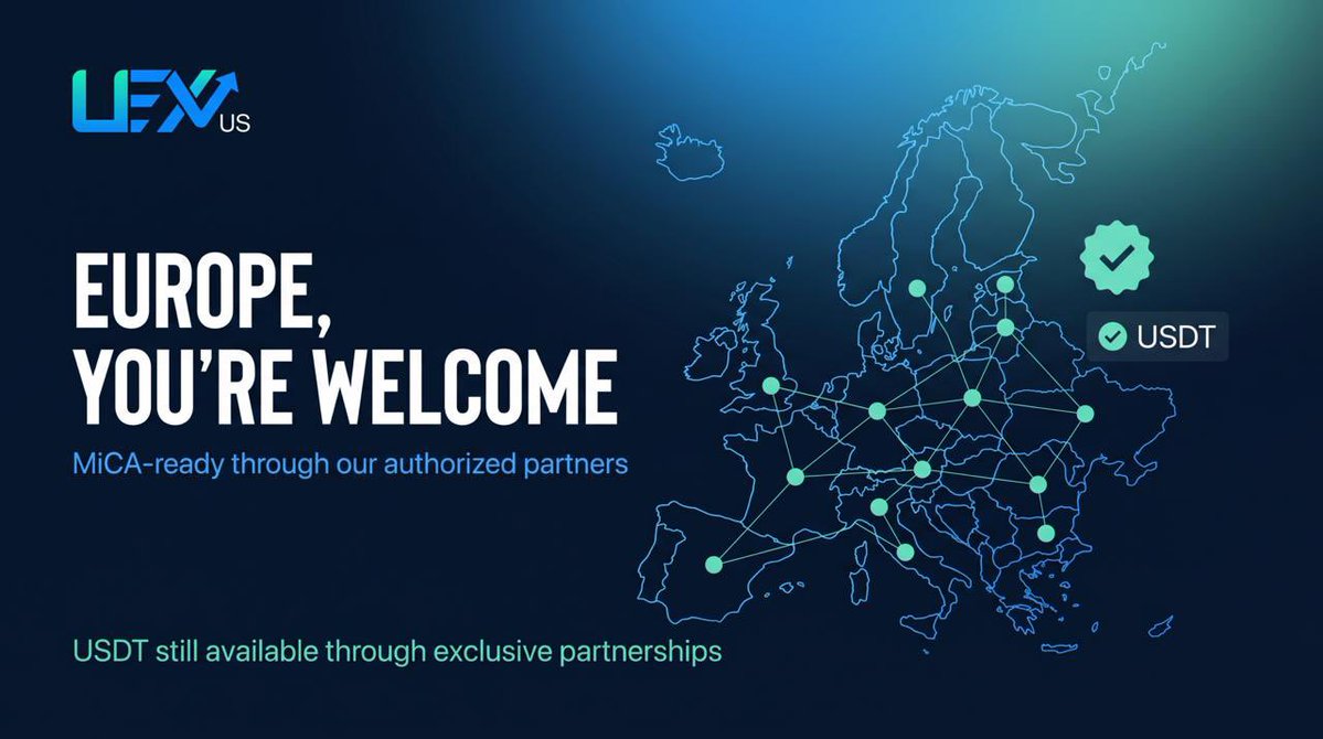 uex_us's tweet photo. UEX US: Why the Company May Become One of Europe’s Key Platforms for Working with USDT

Article about https://t.co/agyfz99Xtn and $USDT in EU here:  

https://t.co/faDVhKaisn https://t.co/8c9g5uw0Va