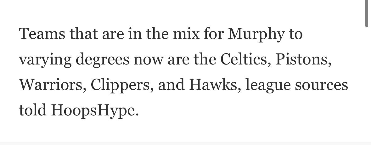 ProPelsTalk's tweet photo. .@MikeAScotto reporting that the Celtics, Pistons, Warriors, Hawks and Clippers are all interested in Trey Murphy https://t.co/LXqSiWzOsu