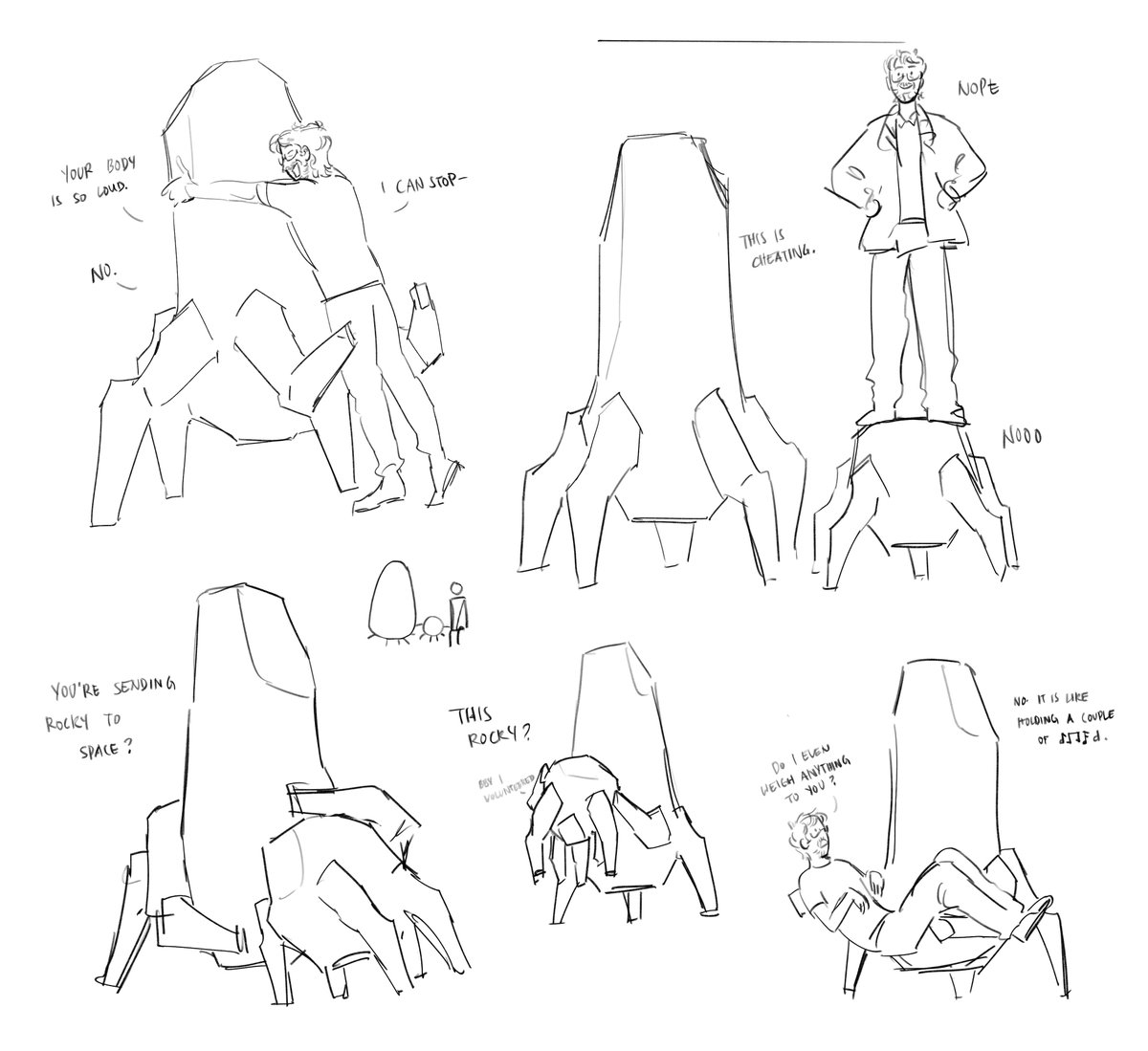 WolfyTheWitch's tweet photo. Too sleepy to draw have som doodles #projecthailmary https://t.co/RruEBBTiQv