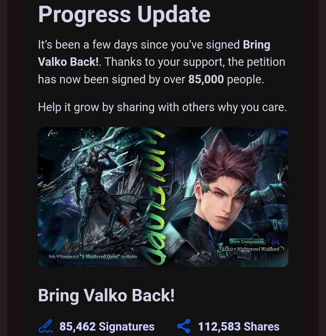 ݁ ˖Ი𐑼⋆𝕽𝖔𝖜𝖆𝖓⋆.˚ ☾ .⭒˚ #BRINGBACKVALKO tweet media