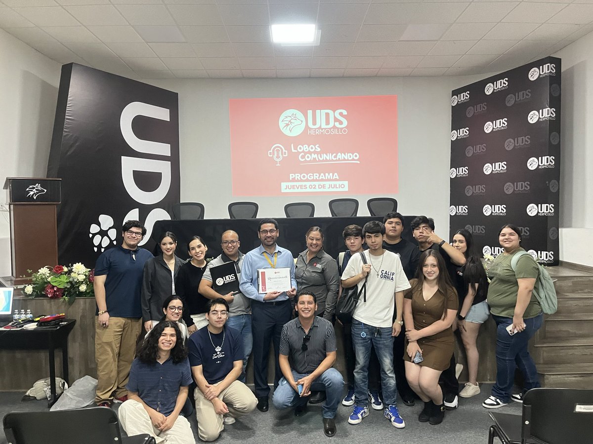 tadeolopezrojas's tweet photo. Gracias a las y los estudiantes de la #UDS campus Hermosillo, por la invitación a la charla sobre experiencia profesional de un servidor
@udsantander @LobosFM1035 https://t.co/0k69kSlr2w