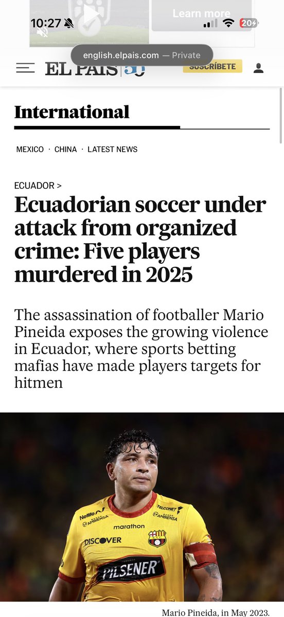 menaA1806's tweet photo. @Giosuigeneris @RafaelGD23 @TavleMeza130599 @MotivacionesF Lo somos, pero que verga pueden hablar ustedes si son los que más asesinatos por proporción al tamaño de su país y encima matan jugadores profesionales y dicen que acá los amenazan, putos ecuatochangos aprendan a perder https://t.co/DQEf8bRXRe