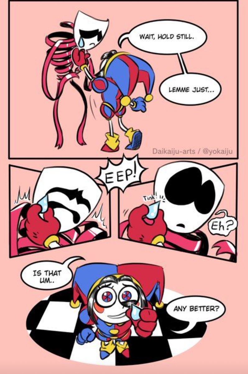 DigitalCircusVi's tweet photo. #tadc #theamazingdigitalcircus #Pomni #Gangle #comic #fanart #bunnyfunny https://t.co/88Ca32gpxc