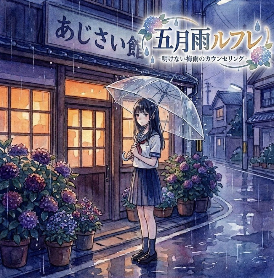 SpSore's tweet photo. https://t.co/UIKaISQ9NF

五月雨ルフレ☔

田舎町🏠を舞台にしたエモーショナルノベルです。純喫茶のマスター☕️となり、雨の日に人々の本音を映す「水たまりの記憶」を集め、対話を通じて「心の天気」を晴れ☀️へと導きます。心の雨が上がれば時間⏳は進み、やがて明けない梅雨☔️の真相へと迫ります。 https://t.co/BMp1qHZPnl