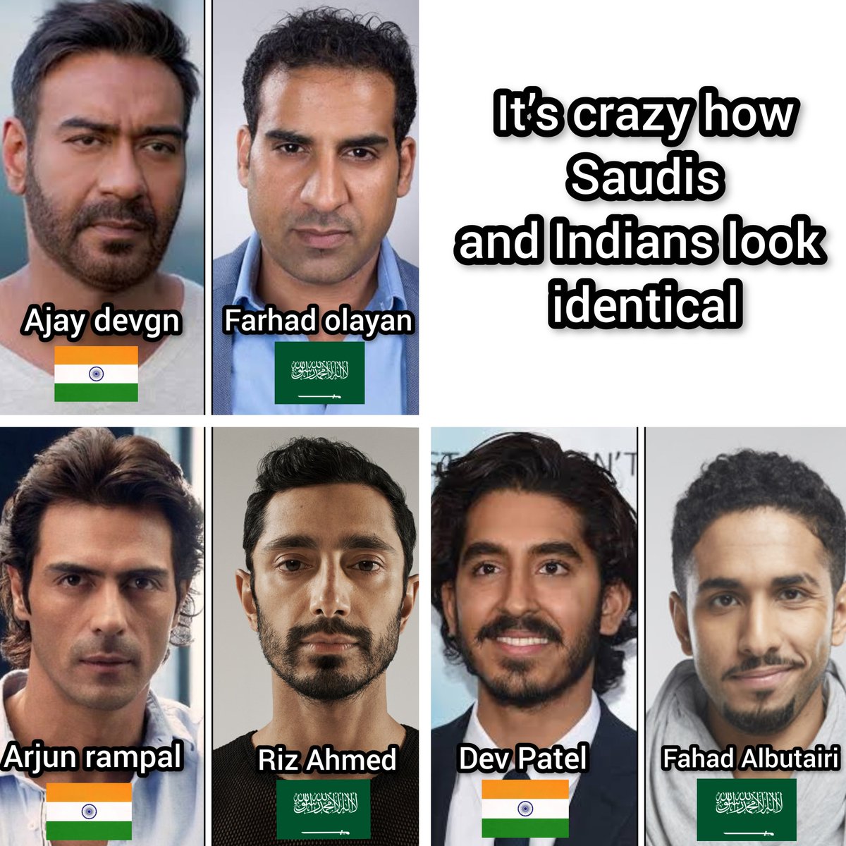 arashk13_'s tweet photo. @zhr3rb @Hasbuna__Allah @TalaAwad561116 @fullrickcloset Bro, don’t give your opinion anymore 😄
The biggest similarity is between Saudis and Indians. https://t.co/ZrknoaTbDS