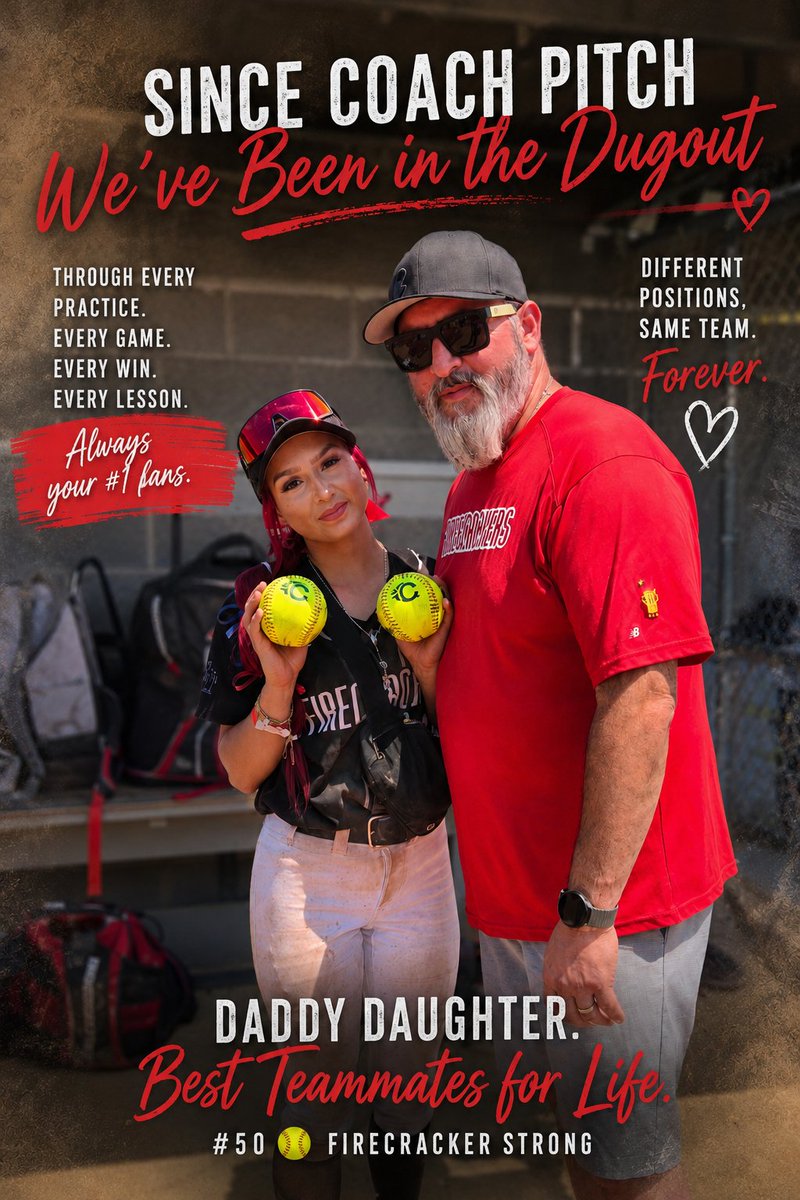softballsh83707's tweet photo. Coach Pitch to the Sparkler... you've been in my dugout every step of the way. ❤️🥎
Thank you for believing in me, pushing me, and never missing a moment. Love you, Dad.
#GirlDad #SoftballFamily  #Sparkler #Grateful #ClassOf2027 #lefty
##uncommitted https://t.co/wrpL9Y4zvI