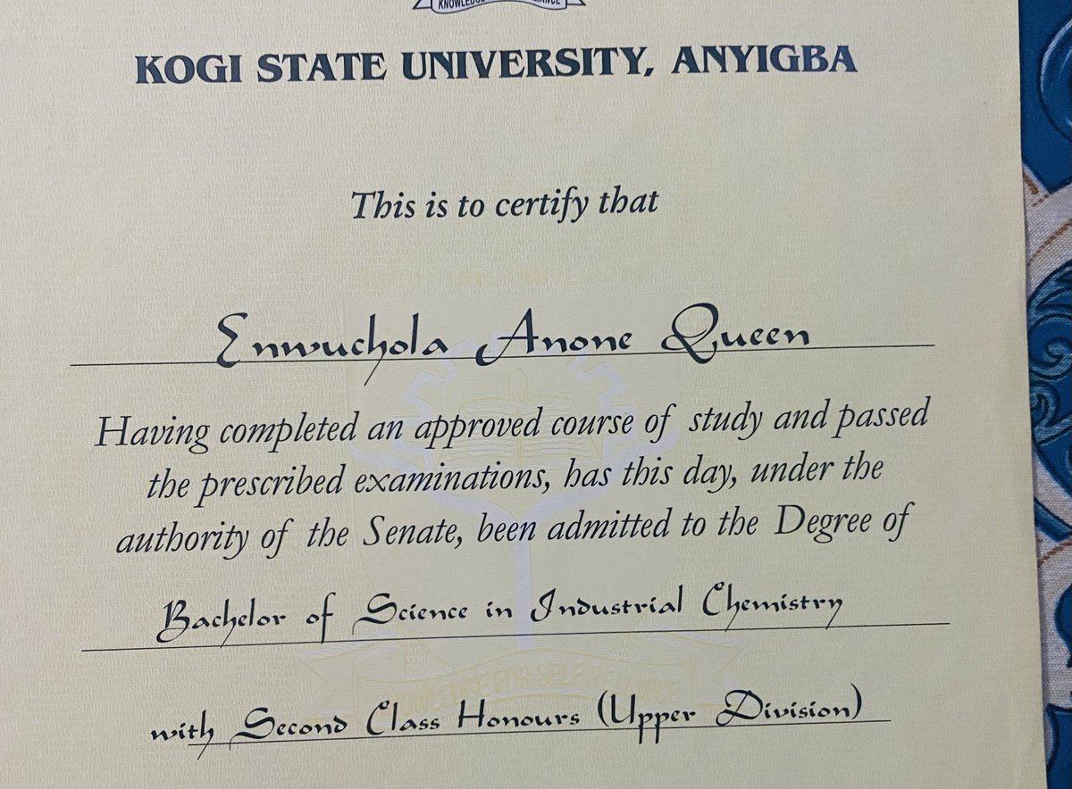 Mummyikaywealth's tweet photo. I really need a job ooo. 🙏🥹

I graduated with a degree in Industrial Chemistry in December 2021 and completed my NYSC in 2023. I’ve been actively looking for an opportunity to start and grow my career.

If your company or office is hiring https://t.co/oixUNhOhEW