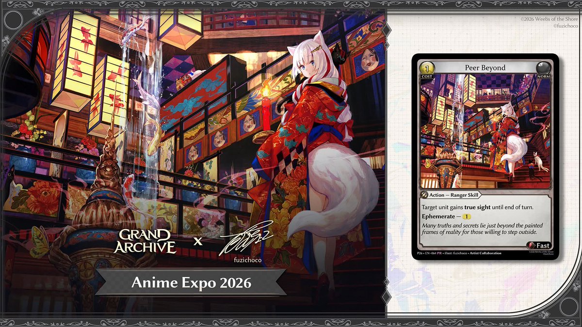 With Anime Expo 2026 now underway, our Peer Beyond promo card