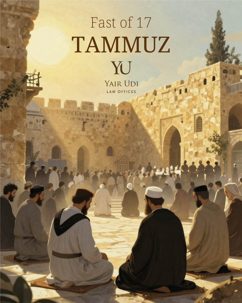 YULawTLV's tweet photo. ✨ Fast of 17 Tammuz ✨
A day of reflection, remembrance, and spiritual strength. 🕯️
May this time bring meaning, peace, and renewal.

#17Tammuz https://t.co/puveBClhW9