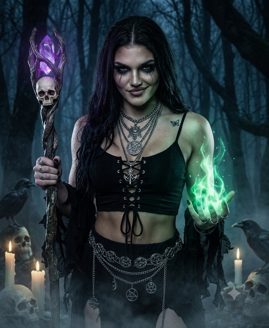 CassIsWilde's tweet photo. They warned you about entering these woods. Now you're trapped in my web, and honestly? You look delicious. 🖤🌙 The shadows play by my rules now.

#TheSalemSiren https://t.co/WvPLGsimoK