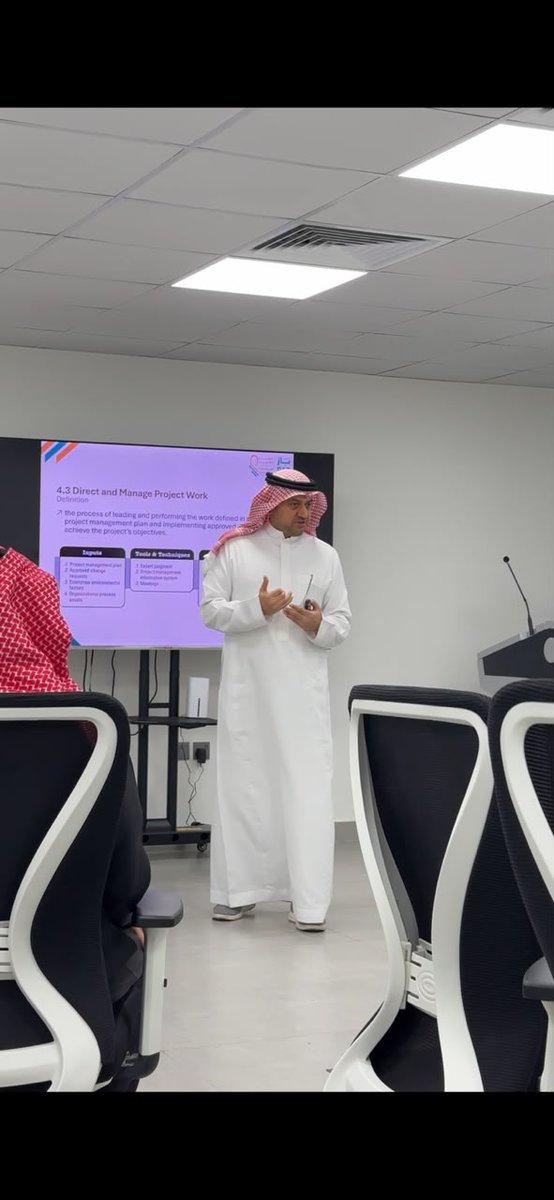 tcdaksa's tweet photo. اختُتم البرنامج التدريبي " إدارة المشاريع"  ، الذي قدّمه أ. باسل الجبير ضمن المشروع التدريبي في شركة باز حيث تمكن المشاركين من اكتساب المعارف والمهارات الأساسية لإدارة المشاريع بكفاءة من خلال التعرف على مراحل المشروع وأساليب التخطيط والتنفيذ والمتابعة وفق أفضل الممارسات المهنية https://t.co/C8qQBUlpvn