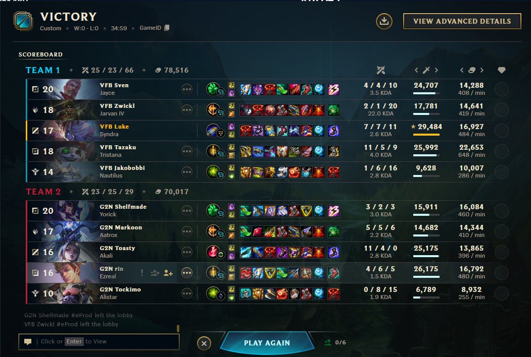 LukelolEUW's tweet photo. After 2 bad games we secure our first win of the Split 1-2 now. 
GGs @Tockimolol @ShelfmadeLoL https://t.co/5JHIhuPVbE